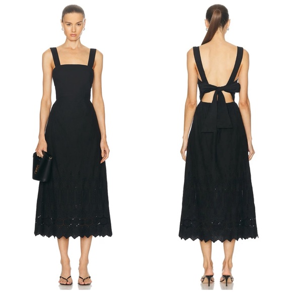 🆕 Posse Amelia Poplin Sleeveless Dress - Picture 1 of 14
